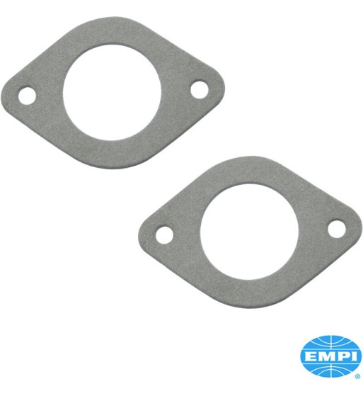 Gasket set for carburettor base, 2 pieces. Fits EMPI/Solex/Brosol 40EIS Gasket set for carburettor base, 2 pieces. Fits EMPI/Solex/Brosol 40EIS