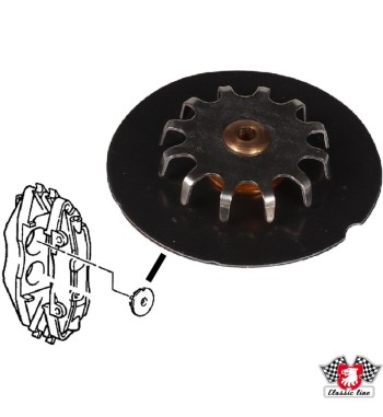 Brake pad damping shim, 44 mm, front