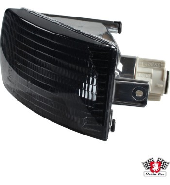 Indicator, front, smoked, left. With USA socket but European socket can fit