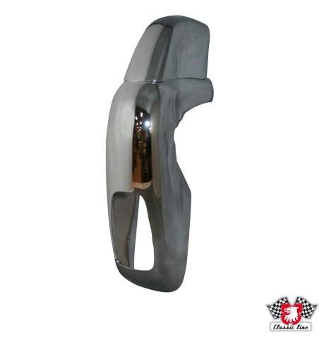 Bumper horn with cut-out for tail pipe, rear, right