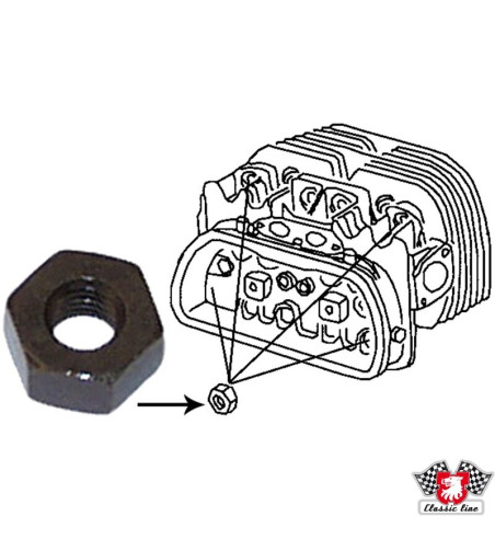 Nakrętka głowicy cylindra, 8 mm