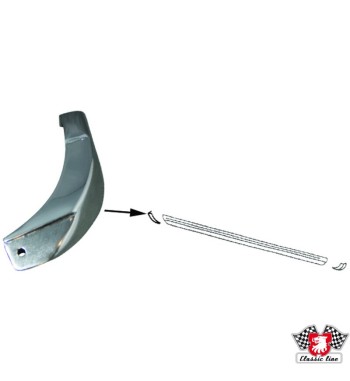 End piece for rocker panel decor, right front, left rear
