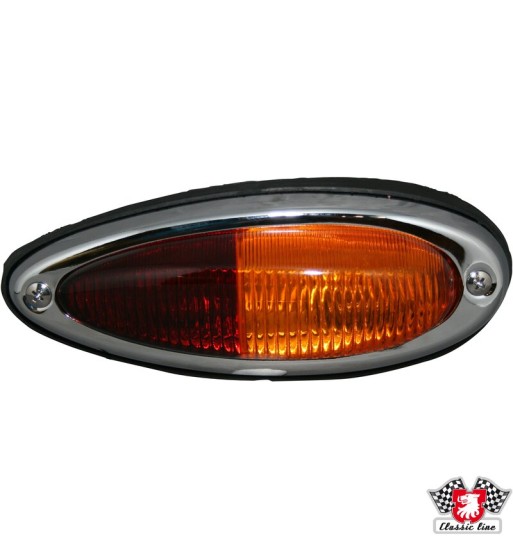 Tail light with red/orange glass and rubber seal, right, without E-mark Tail light with red/orange glass and rubber seal, right, without E-mark