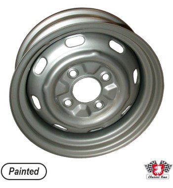Steel rim, painted, 5.5x15", 4 holes, ET25