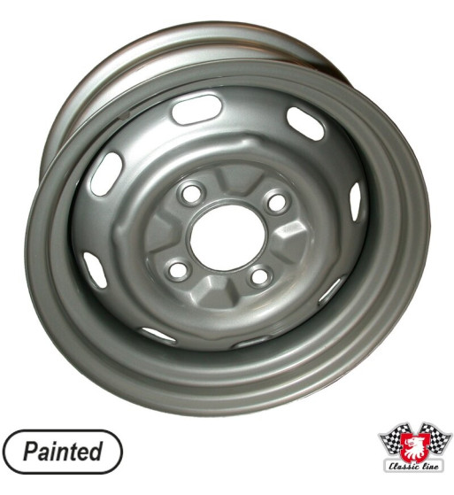 Steel rim, painted, 5.5x15", 4 holes, ET25 Steel rim, painted, 5.5x15", 4 holes, ET25