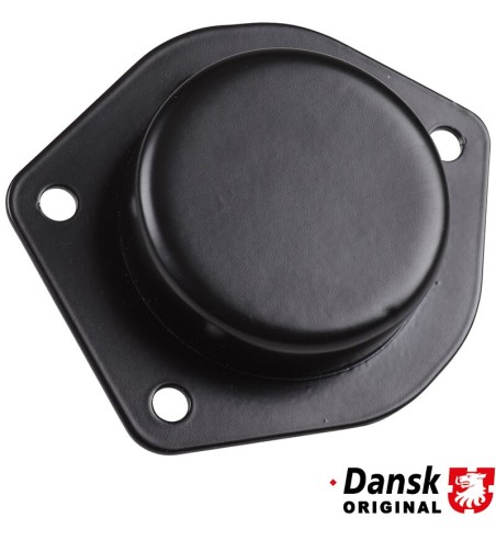 Block off plate for heater control box, left/right. Made of aluminium with black paint