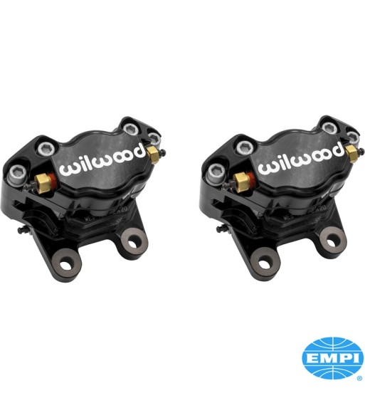 Brake caliper set with brake pads, black, Wilwood, 2 pieces. Including bolts and washers Brake caliper set with brake pads, black, Wilwood, 2 pieces. Including bolts and washers