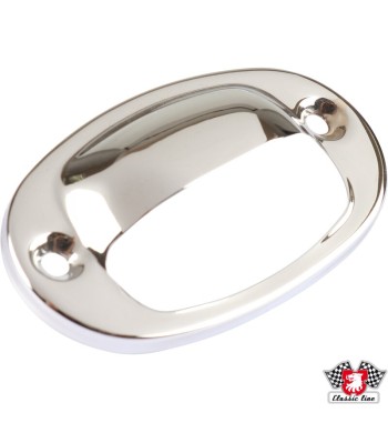 Housing for number plate light, chrome