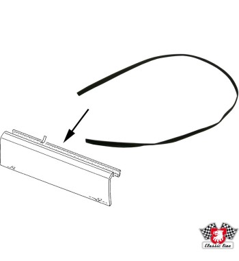 Beading for sliding door rail cover
