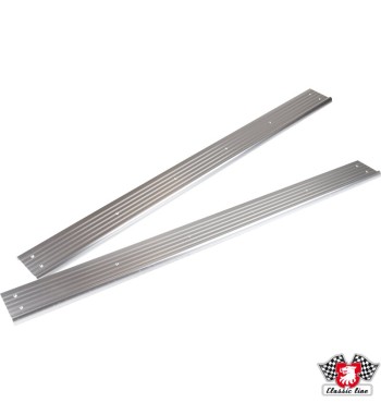 Door sill cover set, aluminium, early version, 2 pieces
