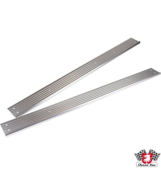 Door sill cover set, aluminium, early version, 2 pieces Door sill cover set, aluminium, early version, 2 pieces