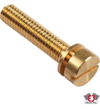 Adjustment screw for metal headlight housing