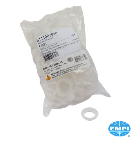 Silicone seal set for push rod tube, 19.8 mm set, 100 pieces