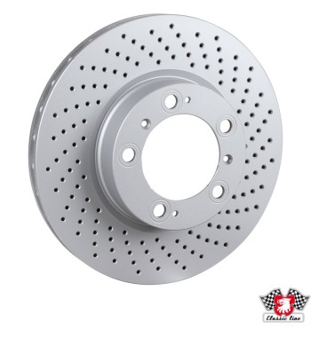 Brake disc, front, ventilated, right, 318x28 mm, coated