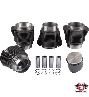 Zestaw tłoków i cylindrów, średnica otworu 77,0 mm, skok 64,0 mm, góra 90 mm, dół 
