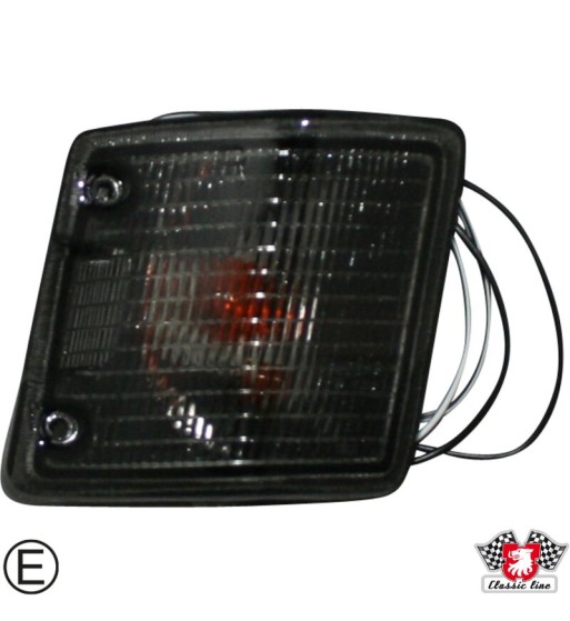 Indicator, front, smoked, with E-mark, right Indicator, front, smoked, with E-mark, right