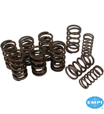 Valve spring set, Racing, dual, 8 pieces. Outer spring Ø32 mm and inner spring Ø23 mm diameter