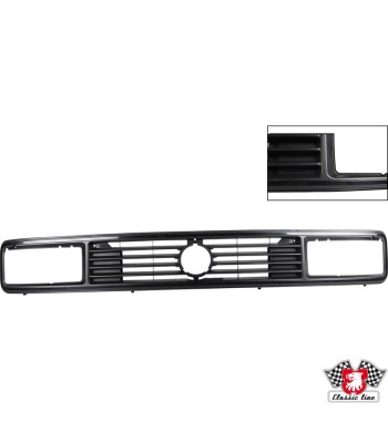 Radiator grille for square headlamps, black