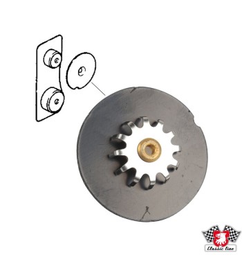 Brake pad damping shim, 40 mm, front