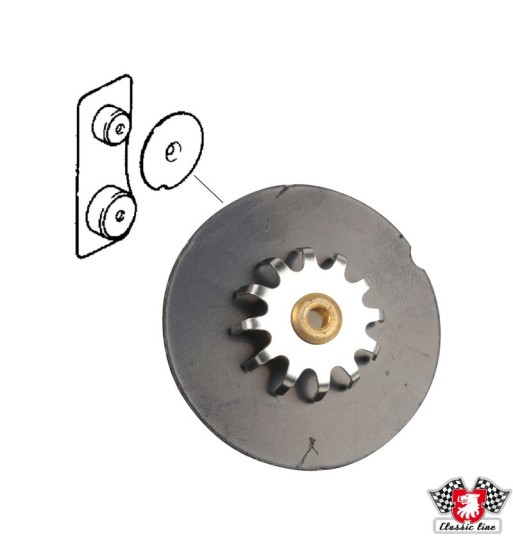 Brake pad damping shim, 40 mm, front Brake pad damping shim, 40 mm, front