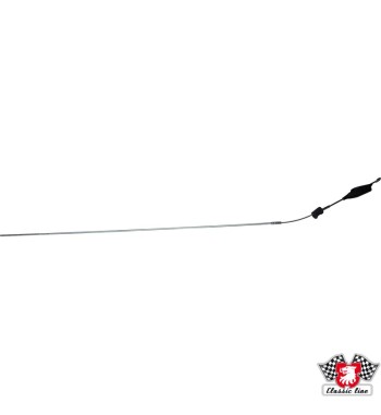 Linka hamulca ręcznego z rolką i uszczelką, od dźwigni do drążka równoważnego, 1450 mm