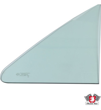 1/4 light window, fixed, green, E-marked, left