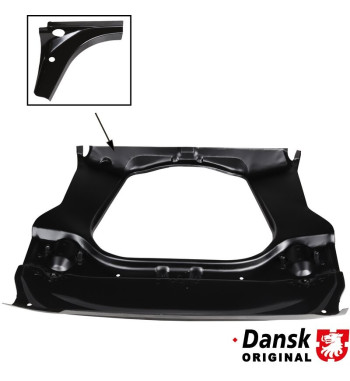 Fuel tank support corner plate, left