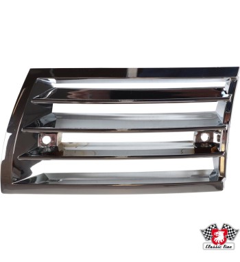 Front grille, plastic, chrome, left
