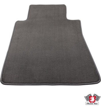 Floor mat set, front/rear, grey, 4 pieces