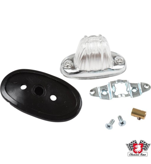 Parking light, clear with chrome rim. Porsche 911R look Parking light, clear with chrome rim. Porsche 911R look