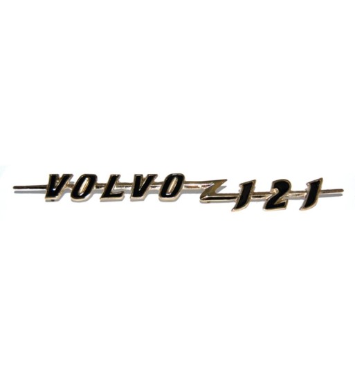 Emblemat na klapę bagażnika, „Volvo 121” złoty/czarny Emblemat na klapę bagażnika, „Volvo 121” złoty/czarny