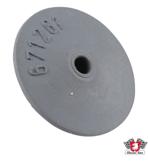 Rubber button for firewall felt, grey Rubber button for firewall felt, grey