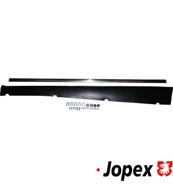 Progi z zestawem montażowym, listwa 33 mm, Heavy Duty, lewa