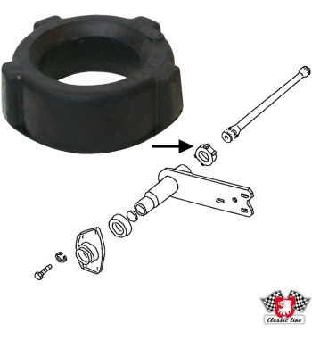 Bushing for spring plate, rubber