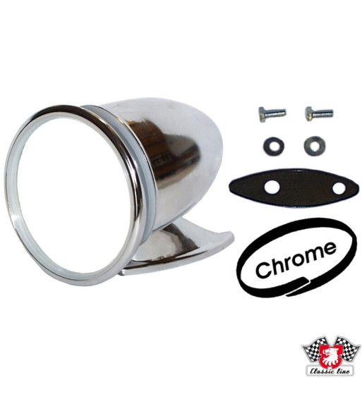 Lusterko zewnętrzne, Racing, chrom, 4"
Lusterko zewnętrzne, Racing, chrom, 4"