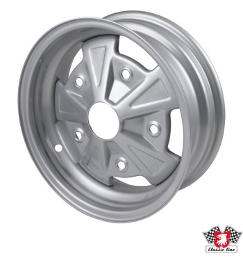 Steel rim, painted, silver, "Fumagalli", 5,5x15, 5 holes, 5x205, ET16
