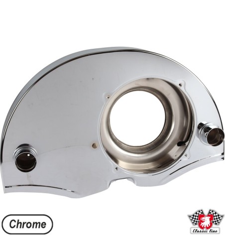 Fan shroud with air ducts and "Doghouse", chrome