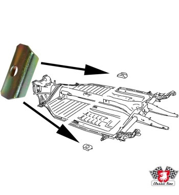 Reinforcement for bolt, rear body