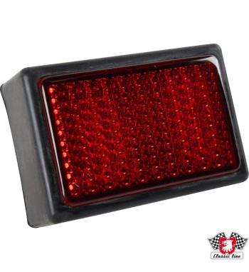 Complete reflector for bumper with rubber frame and glass, without E-mark, left/right