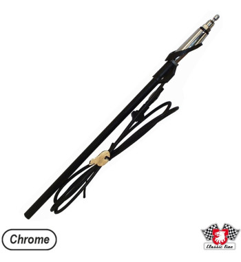 Antena montowana na górze, nowy styl, chrom, długość 970 mm
